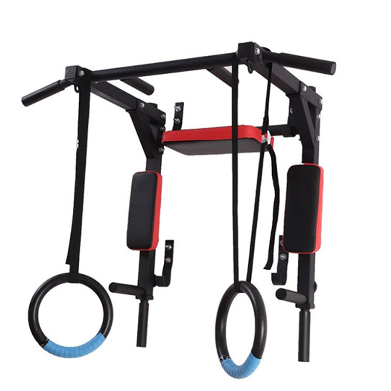 Pull Up Bar - 頑丈な壁掛け式平行棒と懸垂バー、屋内ホームジムでの筋力トレーニング用スチールフレーム