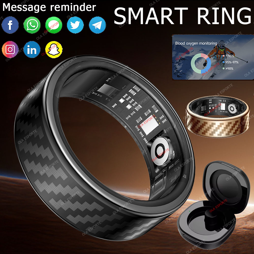 Gymnastic Ring - 最新のスマートリング通話メッセージ通知ハンドジェスチャー制御健康監視 IP68 5ATM 防水リング男性女性 2025 新しい