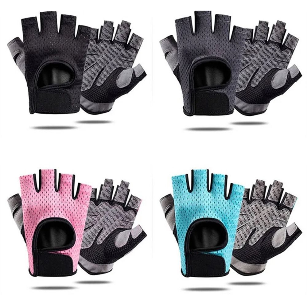 Weightlifting Gloves - 通気性のあるウェイトリフティンググローブ、カーブしたオープンバック、耐衝撃性、サイクリング、オートバイグローブ、滑り止め、耐摩耗性