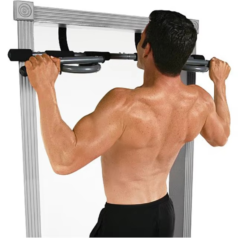 ポータブルエクササイズドアジムバーアクセサリー水平壁掛けチン - Pull Up Bar のレビューと価格